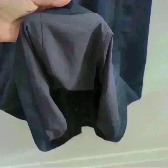 BISHOP & YOUNG | Women's Dark Navy Bell Sleeve Button Up Midi Dress - Picture 5 of 5